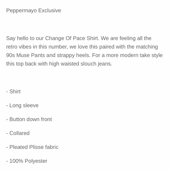 Peppermayo 2 Piece Set Change of Pace Shirt and 90s Muse Pants 0 2 Psychedelic - Picture 14 of 14